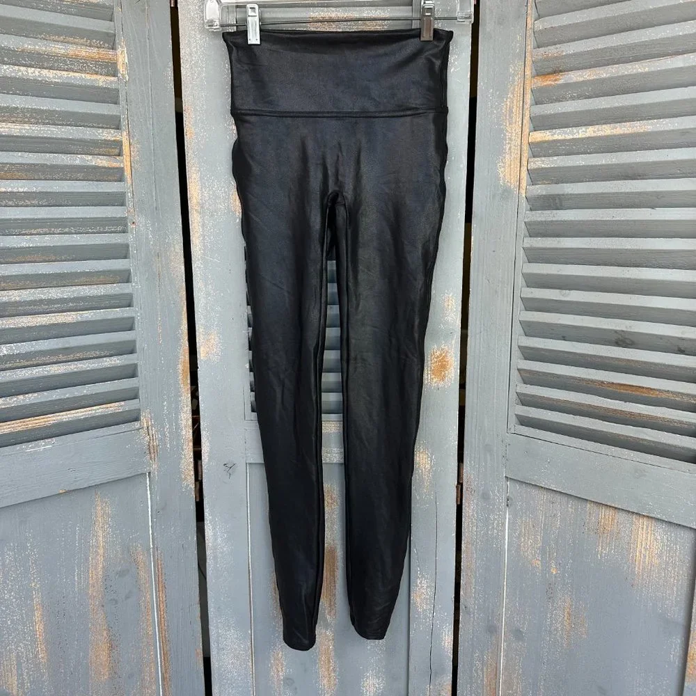 Spanx Faux Leather Leggings Black Sz S NWOT - Picture 2 of 13